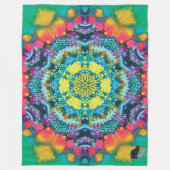 Barium Kaleidoscope Fleece Blanket (Vorderseite)