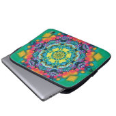 Barium Kaleidoskop Laptopschutzhülle (Vorne Knopf)