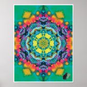 Barium Kinetic Collage Kaleidoscope Poster (Vorne)