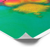 Barium Kinetic Collage Kaleidoscope Poster (Ecke)