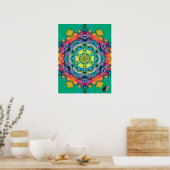 Barium Kinetic Collage Kaleidoscope Poster (Küche)