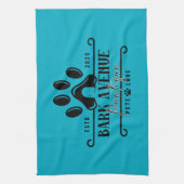 Bark Ave Pawtique [Logo1] Geschirrtuch (Vertikal)