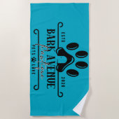 Bark Ave Pawtique [Logo1] Strandtuch (Vorderseite)