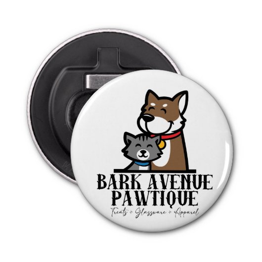 Bark Avenue Pawtique Flaschenöffner (Vorderseite)