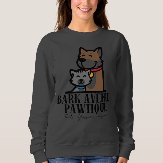 BARK AVENUE PAWTIQUE - Logo 3 Sweatshirt (Vorderseite)