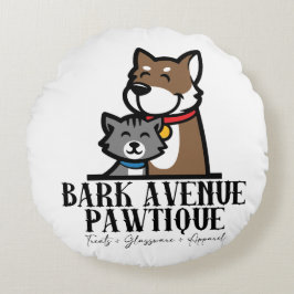 Bark Avenue Pawtique Rundes Kissen