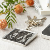 Bark Birch Wood Schlüsselanhänger (Seite)