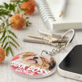 Bark Boss Haustier Foto Modernes, Cooles Einfaches Schlüsselanhänger (Vorderseite rechts)