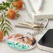 Bark Boss Haustier Foto Modernes, Cooles Einfaches Schlüsselanhänger (Vorderseite rechts)