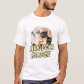 Bark Boss Haustier Foto Modernes, einfaches Cooles T-Shirt (Vorderseite)