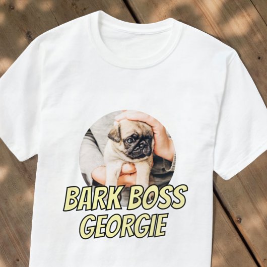 Bark Boss Haustier Foto Modernes, einfaches Cooles T-Shirt