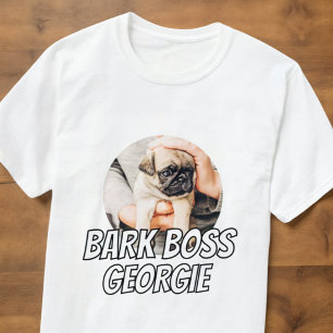 Bark Boss Haustier Foto Modernes, einfaches Cooles T-Shirt