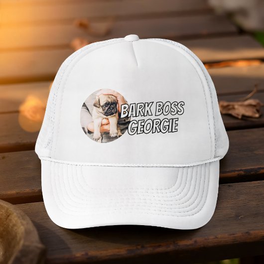 Bark Boss Haustier Foto Modernes, einfaches Cooles Truckerkappe
