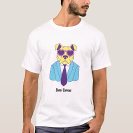 Bark Capone - Bulldog in Blue Anzug T-Shirt