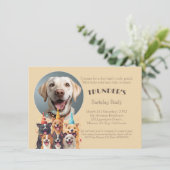 Bark Day Bash Doggo Birthday Einladung (Stehend Vorderseite)