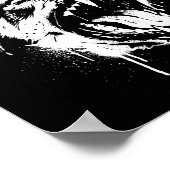 Bark For Me Gothic Fierce Dog Poster (Ecke)