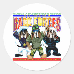 Bark Forces Runder Aufkleber