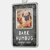Bark Humbug | Foto von Haustieren Rahmen-Ornament Silber (Links)