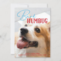 Bark Humbug Funny Christmas Dog Custom Foto