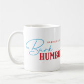 Bark Humbug Funny Christmas Dog Custom Foto Kaffeetasse (Links)