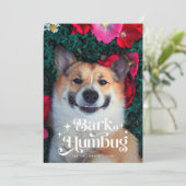 BARK HUMBUG Funny Dog Weihnachten (Stehend Vorderseite)