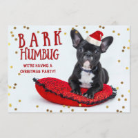 BARK Humbug Niedlich Bulldog Weihnachtsfest Party
