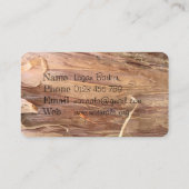 Bark Natural Business Cards Visitenkarte (Rückseite)