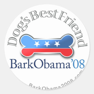 Bark Obama Dog's Best Friend Aufkleber