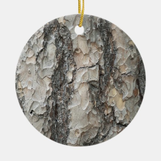 Bark Pine Wood Keramik Ornament (Vorne)