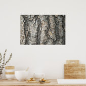 Bark Pine Wood Poster (Küche)