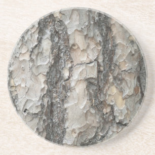 Bark Pine Wood Untersetzer