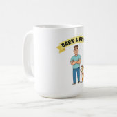Bark & Proud Vatertag Kaffeetasse (Vorderseite Links)
