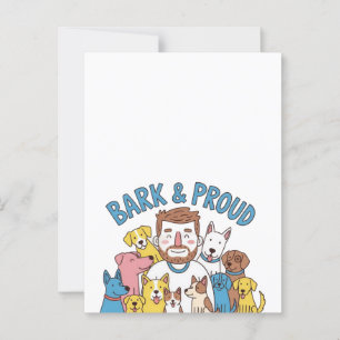 Bark & Proud Vatertag Postkarte