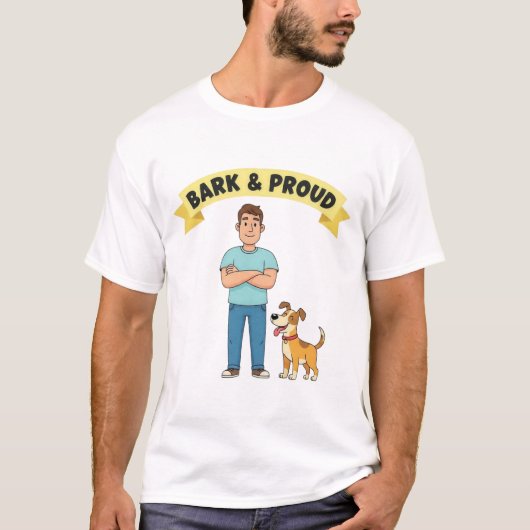 Bark & Proud Vatertag T-Shirt (Vorderseite)