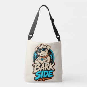 Bark Side Hund PNG, Lustiges Hund Sublimationsdesi Tragetaschen Mit Langen Trägern