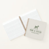 Bark & Stride Hunde-Spaziergang-Geschäft QR-Code Notizblock (Innenseite)