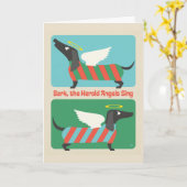 Bark, The Herald Angels Sing Karte (Gelbe Blume)