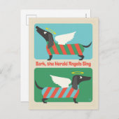Bark, The Herald Angels Sing Postkarte (Vorne/Hinten)