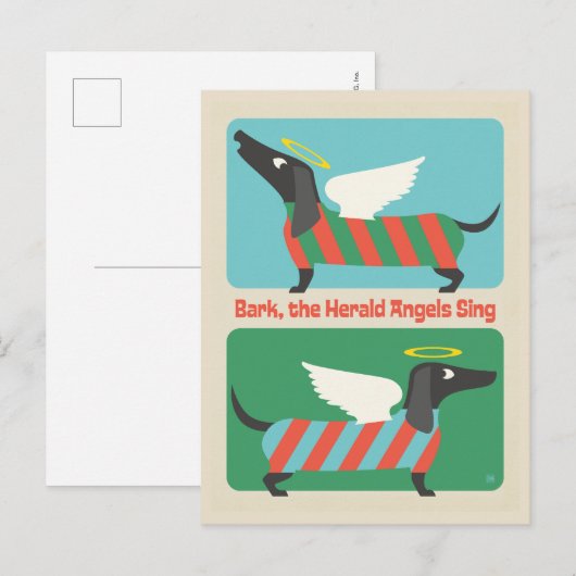 Bark, The Herald Angels Sing Postkarte (Vorne/Hinten)