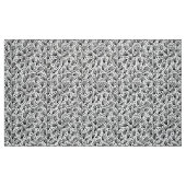 Barkcloth Style Pattern - Schwarz auf Weiß Stoff (Fat Quarter (45,7 x 55,9 cm))