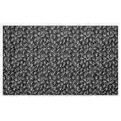 Barkcloth Style Pattern - Weiß auf Schwarz Stoff (Fat Quarter (45,7 x 55,9 cm))