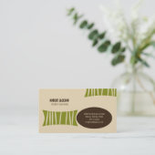 Barkcloth Visitenkarte (Stehend Vorderseite)