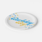Barkday Boy Paper Plate Pappteller (Schrägansicht)
