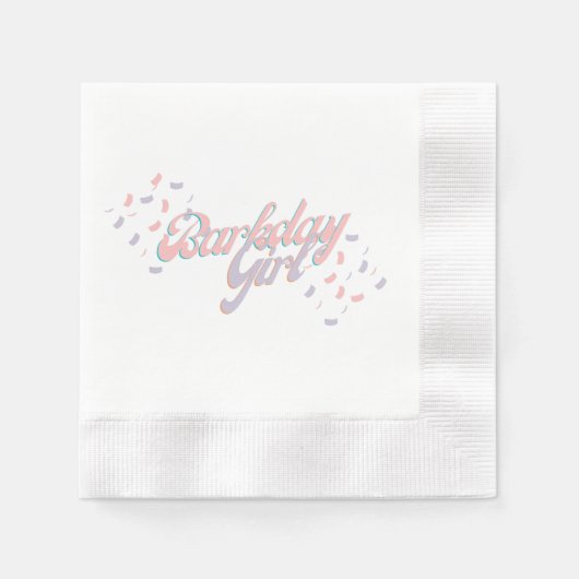 Barkday Girl Paper Napkin Serviette (Vorderseite)