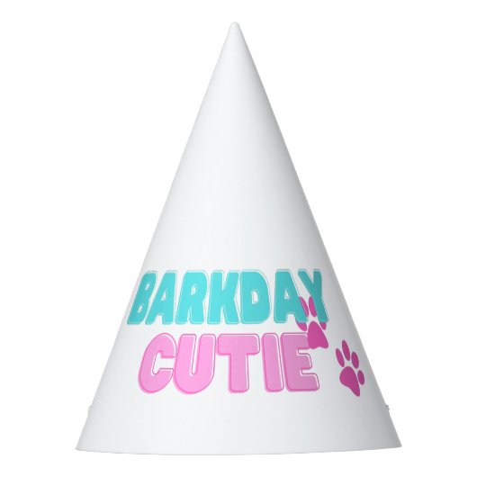 Barkday Süsse Party Hat Partyhütchen (Vorderseite)