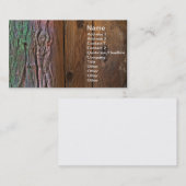 Barke und Holz Visitenkarte (Vorne/Hinten)