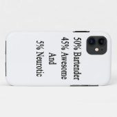 Barkeeper 50 Neurotic 45 fantastisch und 5 Case-Mate iPhone Hülle (Rückseite (Horizontal))