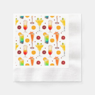 Barkeeper Alkohol Mixgetränke Bunte Party Serviette
