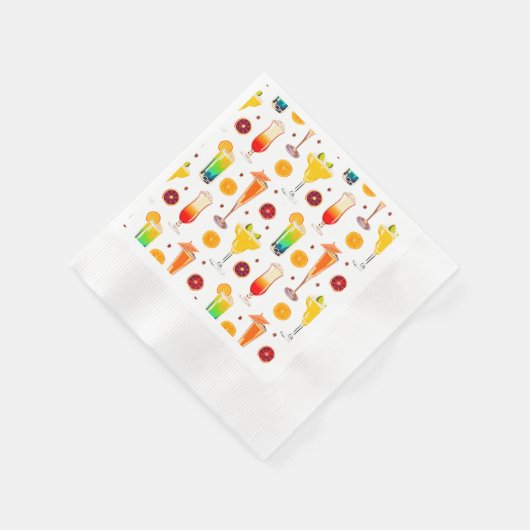 Barkeeper Alkoholgemische Getränke Farbvolles Part Serviette (Ecke)