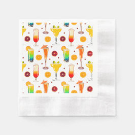 Barkeeper Alkoholgemische Getränke Farbvolles Part Serviette